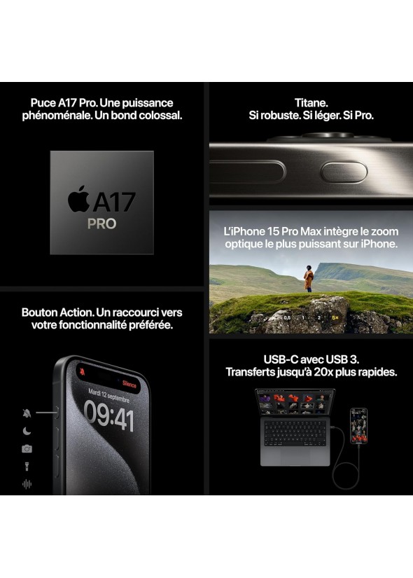 Iphone 15 Pro Max - 256Gb Natural Titanium (OCCASION)