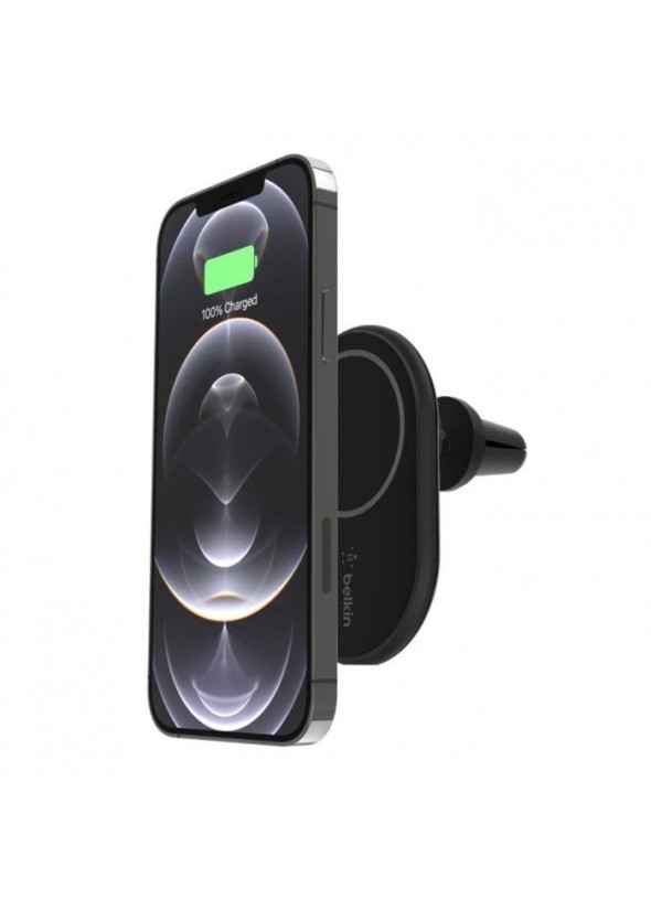 chargeur Voiture Magnétique Sans Fil BELKIN BOOSTCHARGE WIC004 - Noir