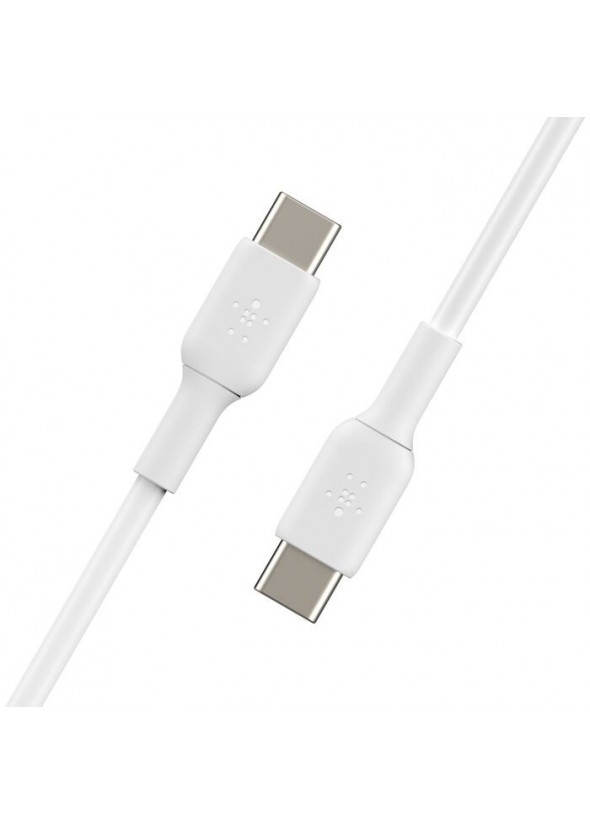 Belkin BoostCharge USB-C to USB-C Cable 60W (2m / 6.6ft, White)