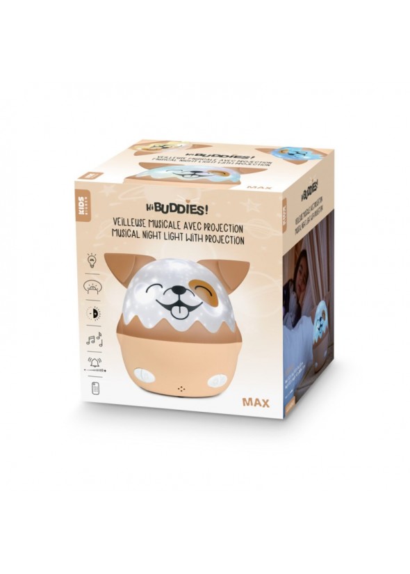 Veilleuse musicale sans fil avec projection Max – NLPKIDSDOG