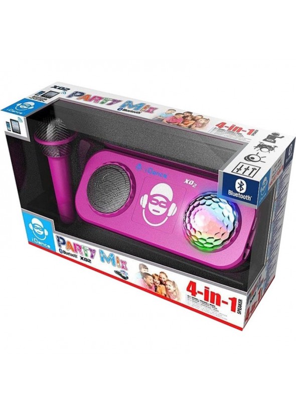 TABLE DE MIXAGE BLUETOOTH DISCO LIGHT IDANCE XD2WH / MICROPHONE / 10W / ROSE
