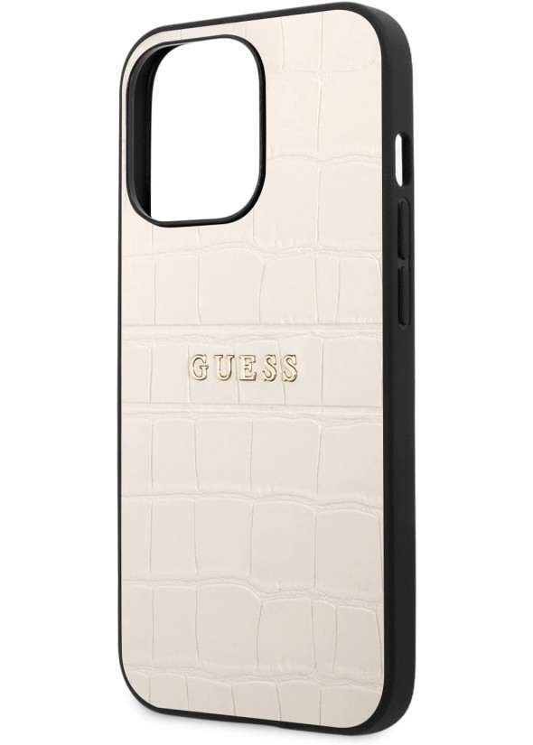 IPHONE 13 PRO MAX GUESS CROCO BEIGE COVER