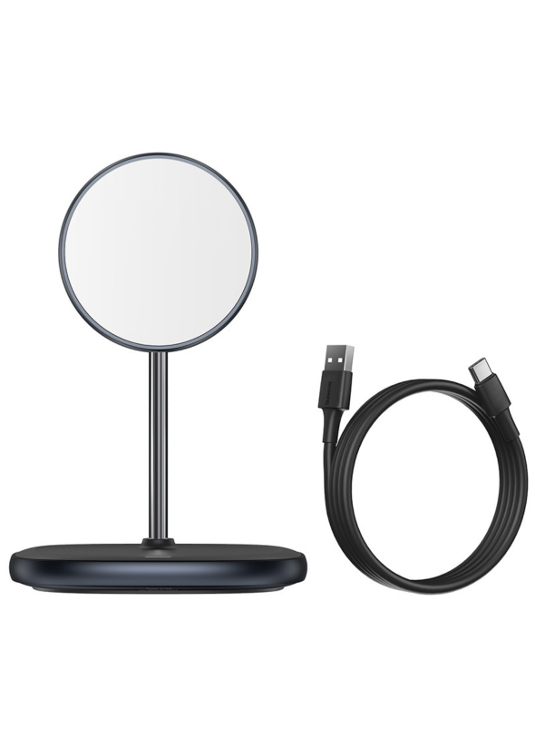 BASEUS WIRELESS CHARGER SWAN MAGNETIC DESKTOP BRACKET BLACK