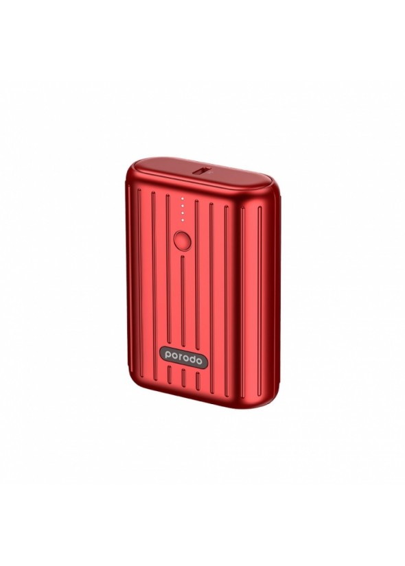Porodo Power Bank 10000mAh  QC 3.0 PD 20W-Rouge