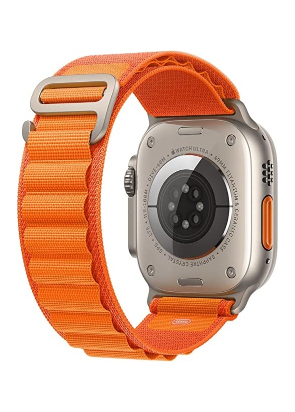 Apple Watch Ultra [GPS + Cellular 49mm] Titanium Case & Orange Alpine Loop